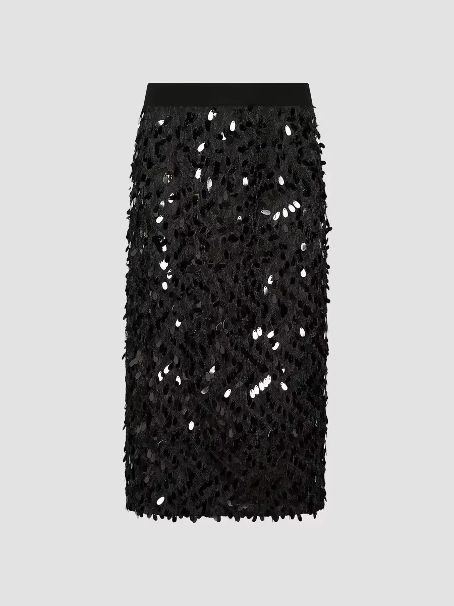 Sequinned Fil Coupé Skirt by Marella