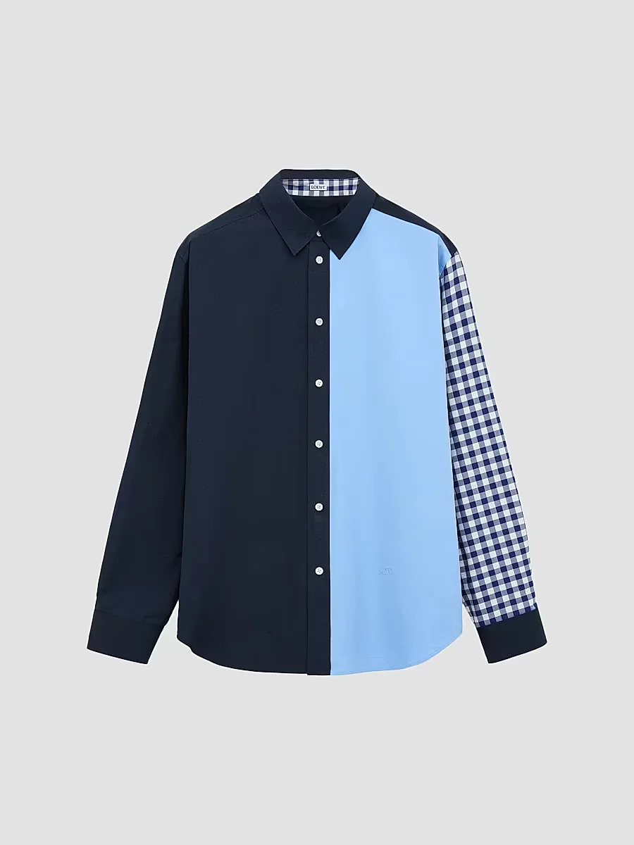Spliced Button-Front Shirt by LOEWE