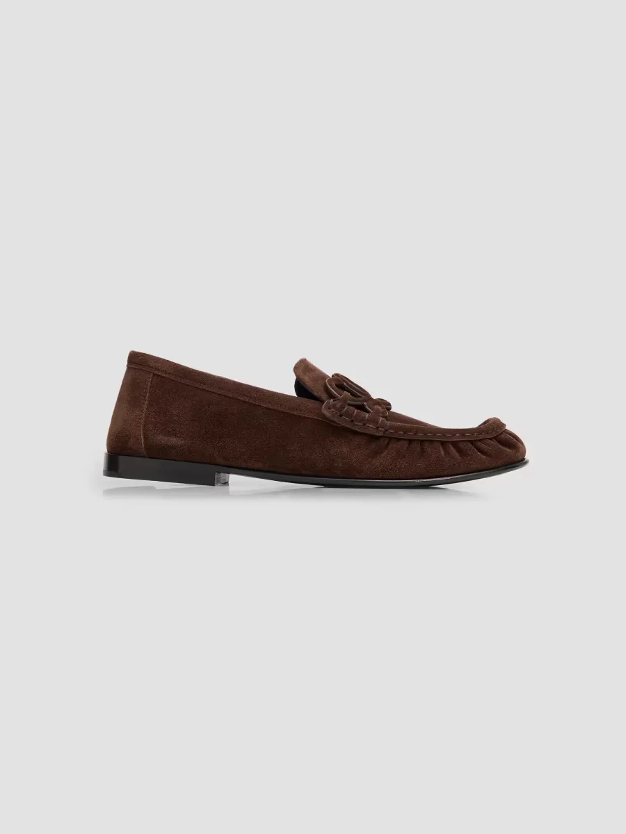 Double L Suede Loafers by LOEWE