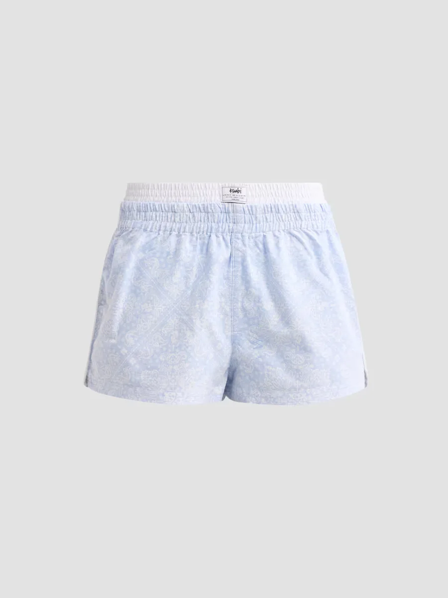Bandana Cotton Mid-Rise Boxer Shorts by Ksubi