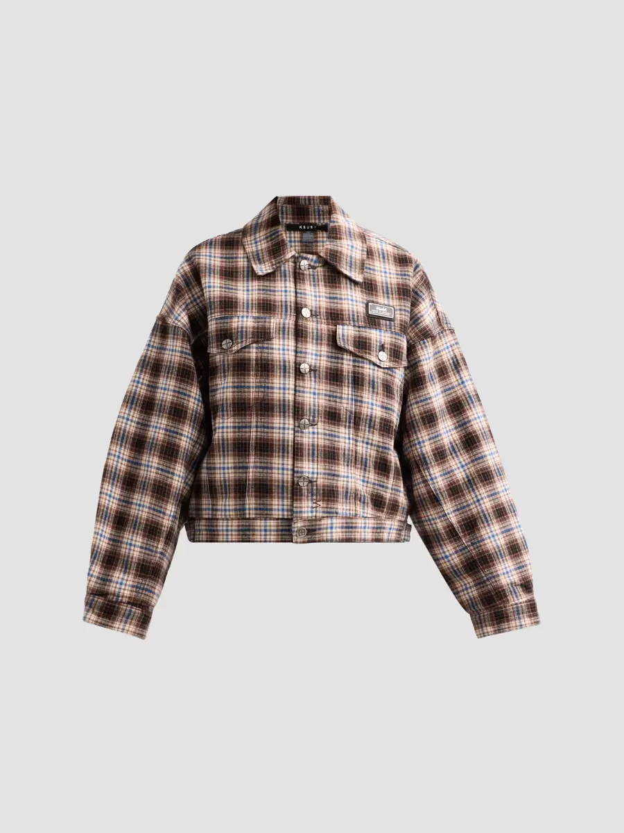 Relaxed Plaid Trucker Jacket by Ksubi