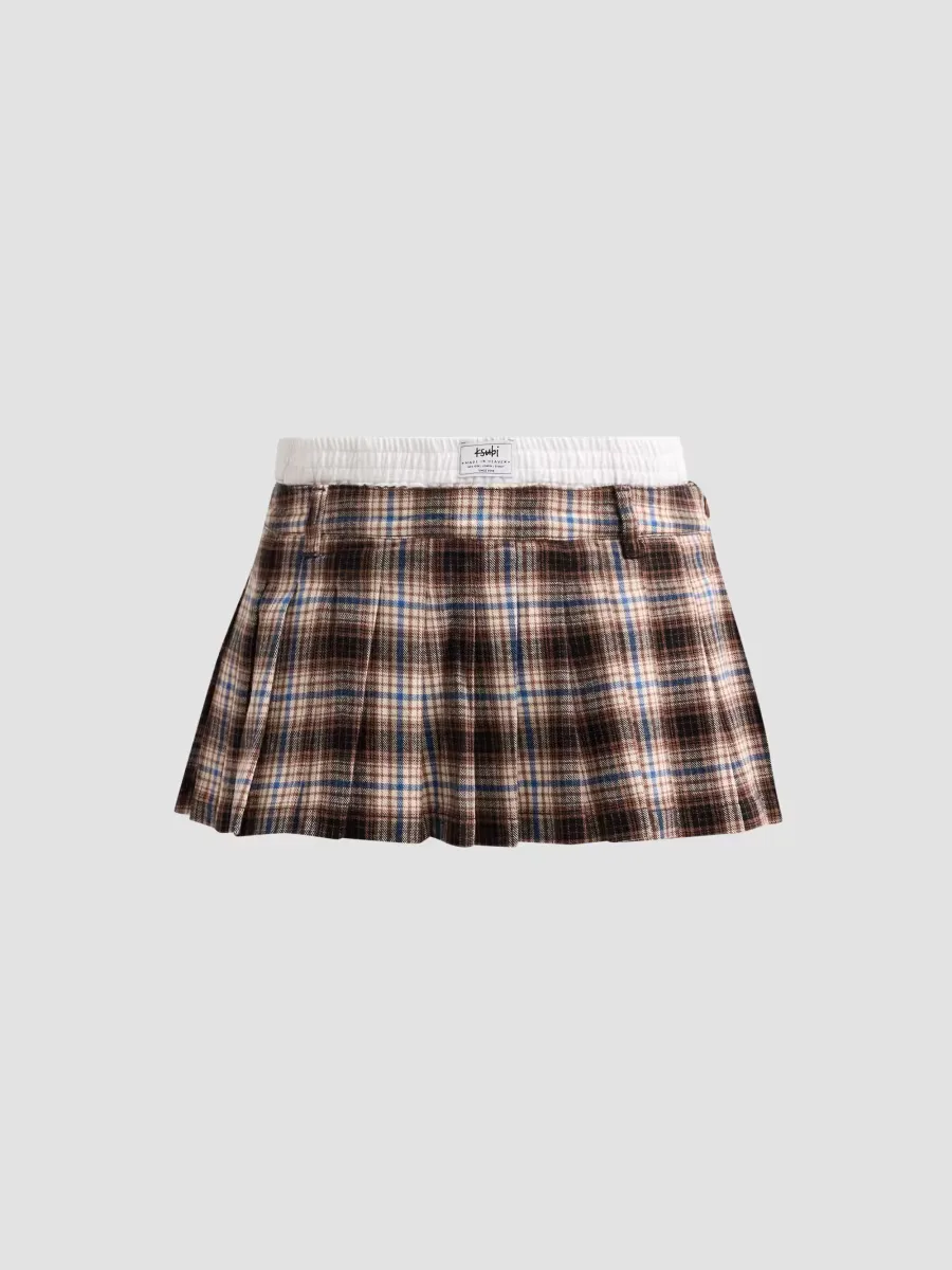 Boxer Plaid Skort by Ksubi