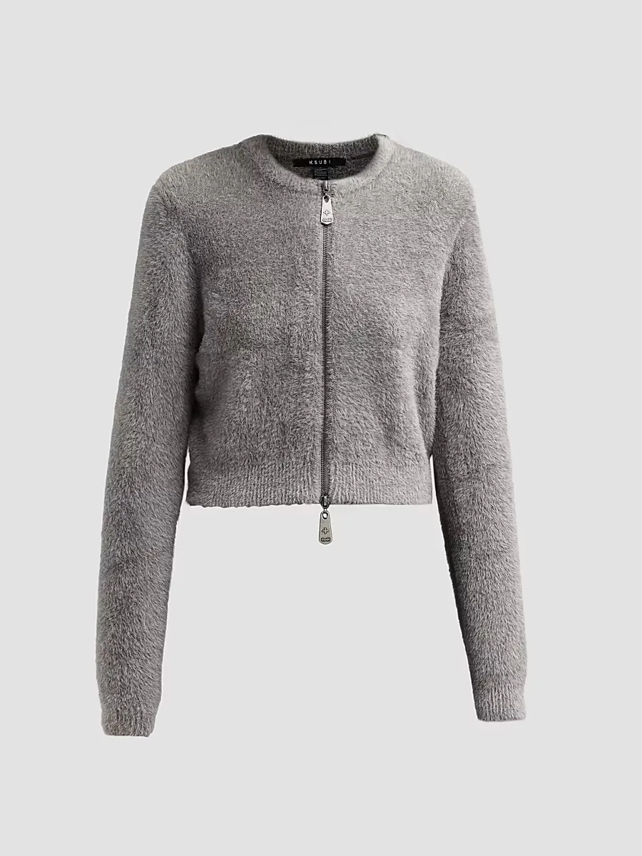 Fable Fluffy Knit Cardigan by Ksubi
