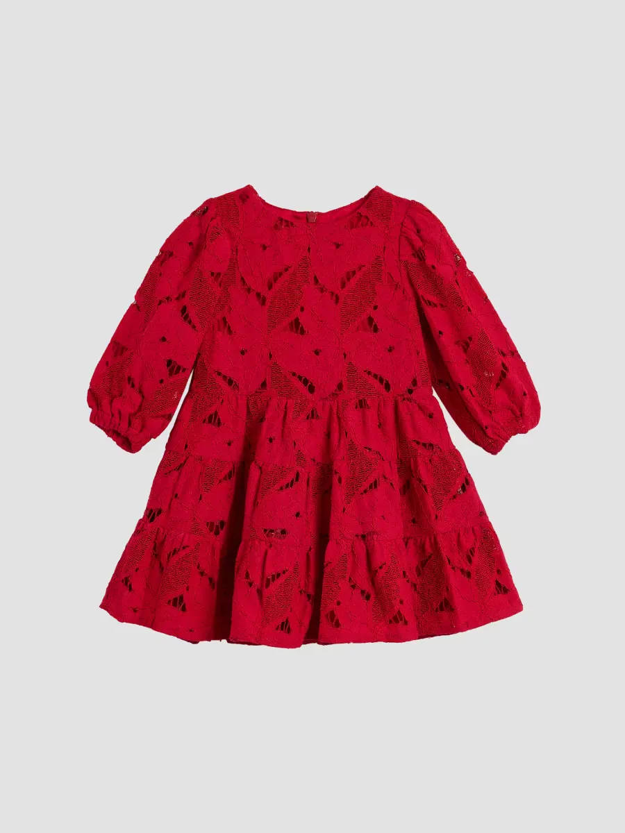 Saskia Floral Lace Dress by Bardot