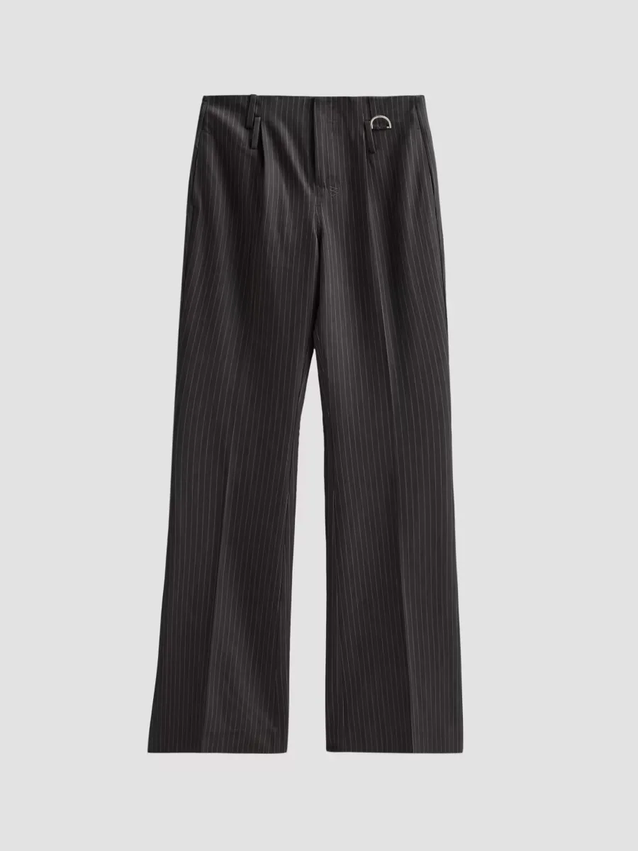 Soho Pinstriped Boot-Cut Pants by Ksubi