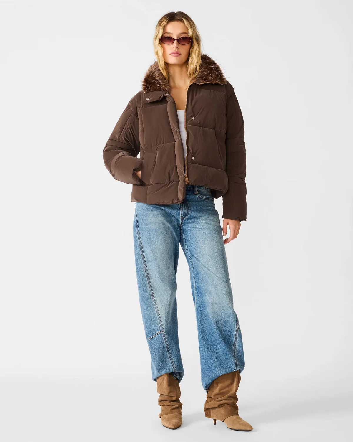 Berwin Coat Long Sleeve Button Up by Steve Madden