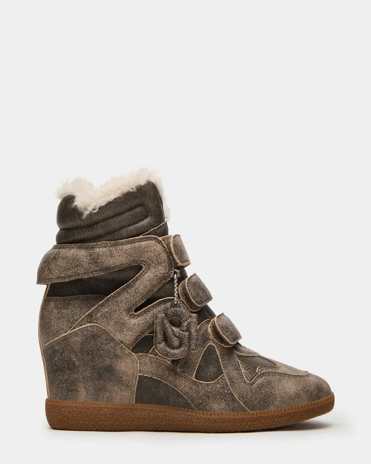 Mavis Faux Fur Sneakers by Steve Madden