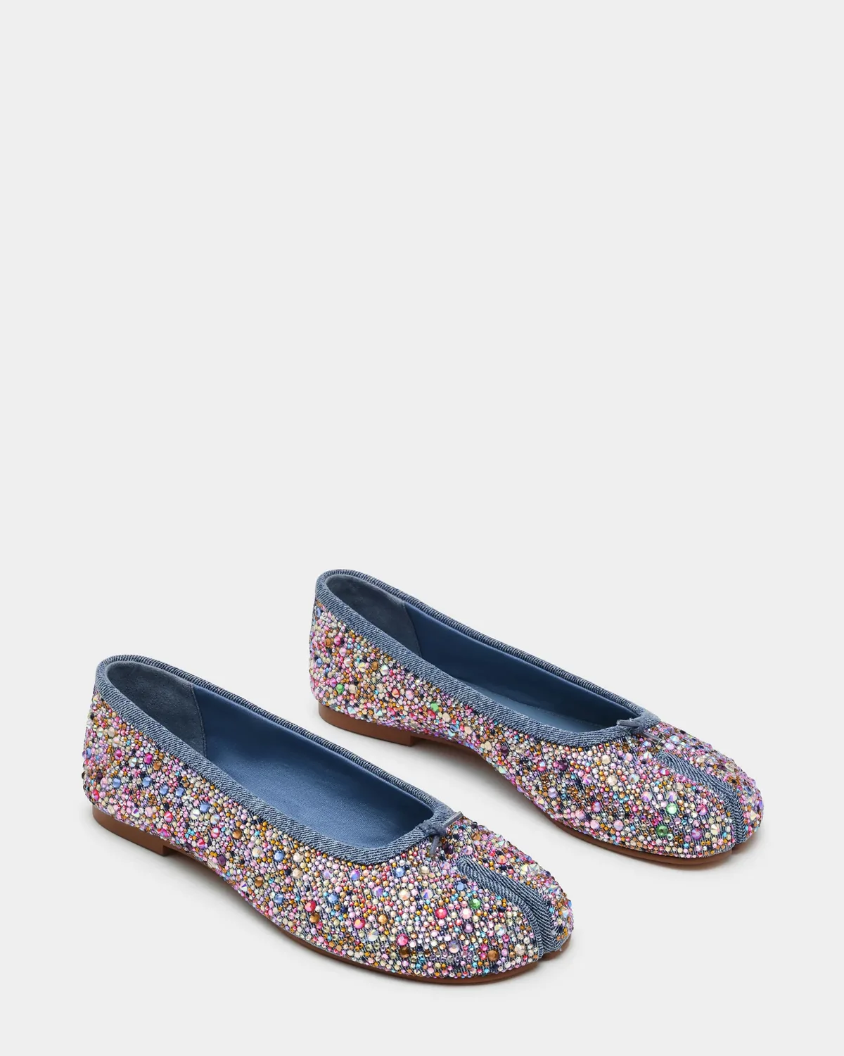 Calicos Ballet Flats - Denim Rhinestone - Leather by Steve Madden
