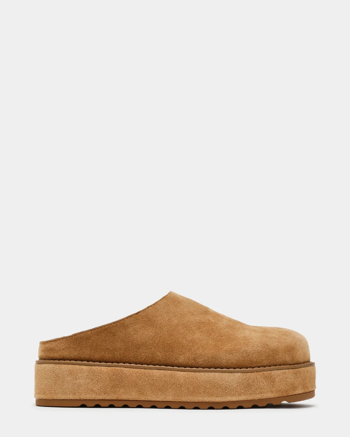 Moaa Slip-On Flats - Chestnut Suede by Steve Madden