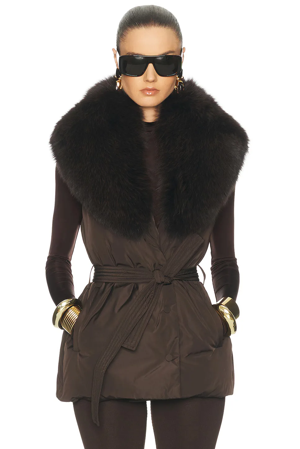 Fox Fur Vest by Yves Salomon