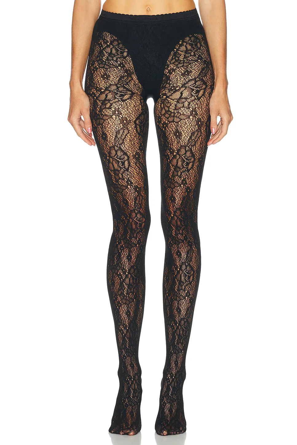 Infinite Rose Net Tights by Wolford