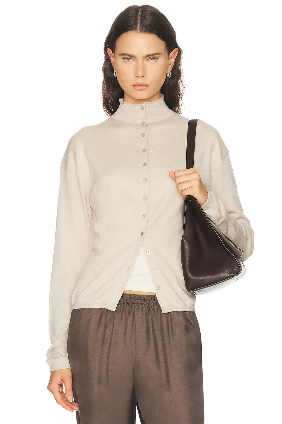 Kaycey Mock Neck Cardigan by Eaves