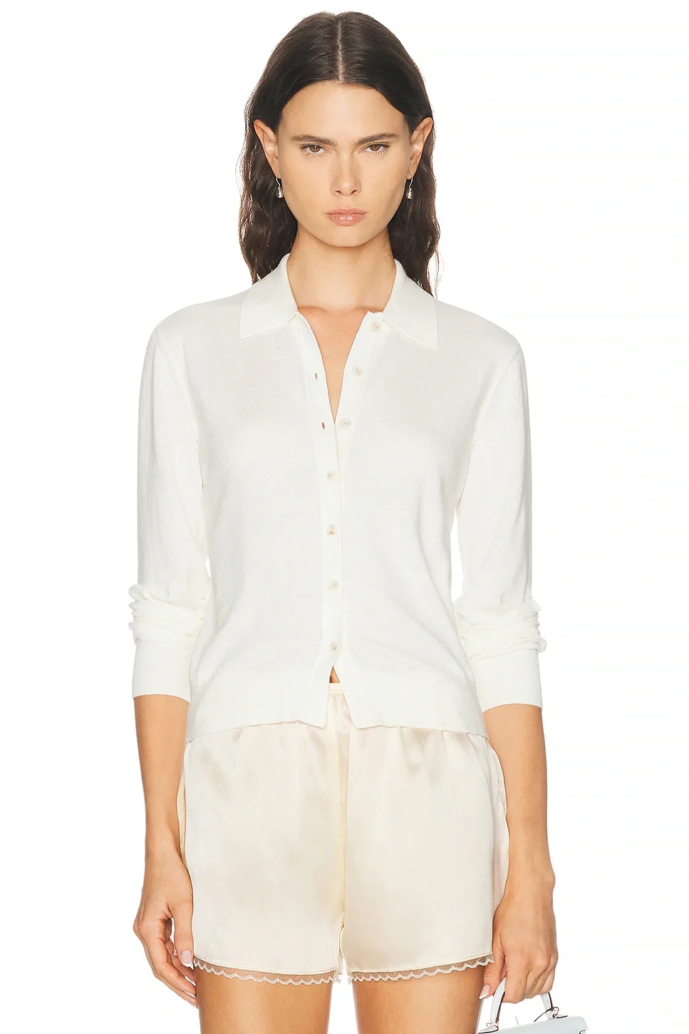 Maegen Polo Collar Cardigan by Eaves