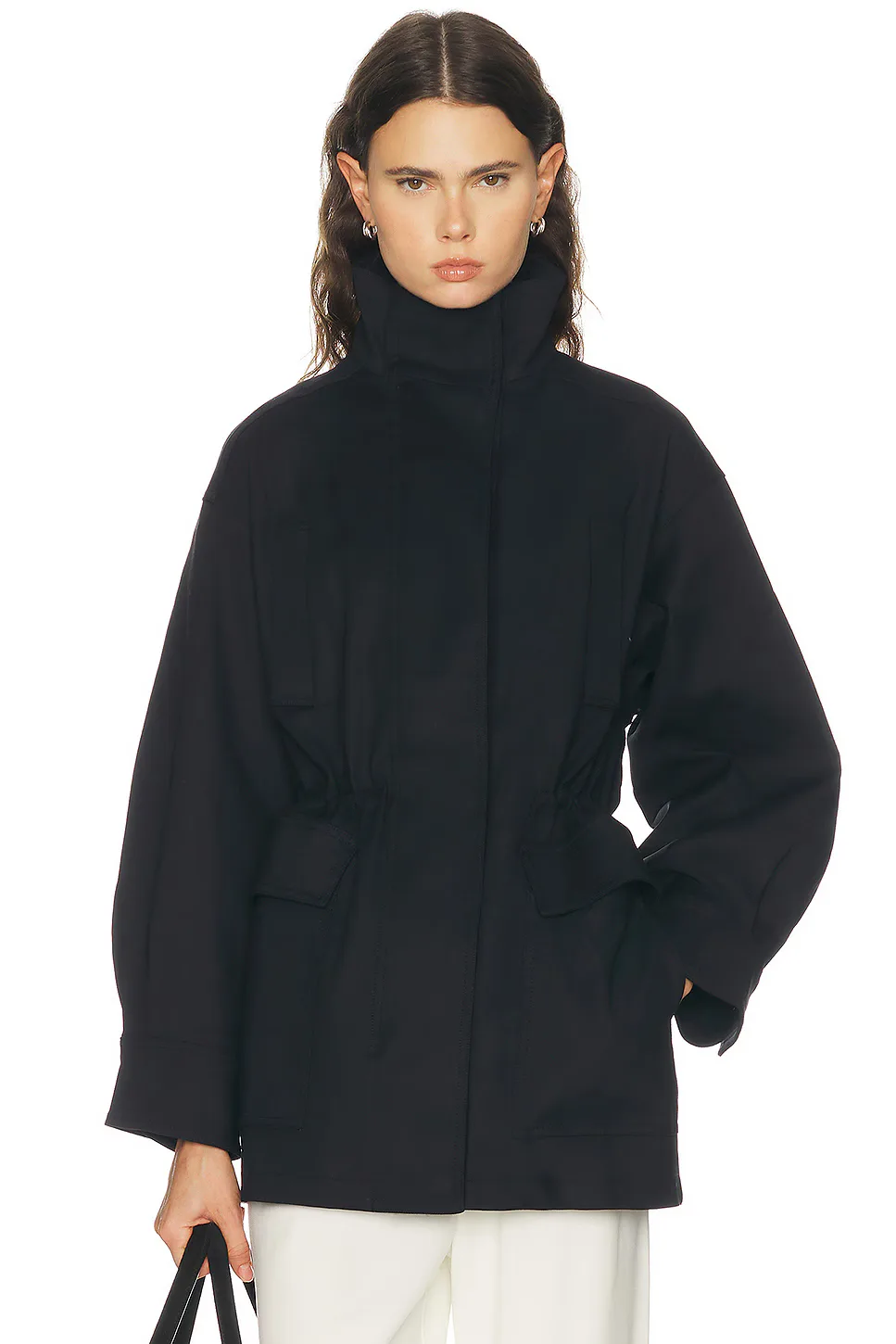 Mai Compact Suiting Parka Jacket by Eaves