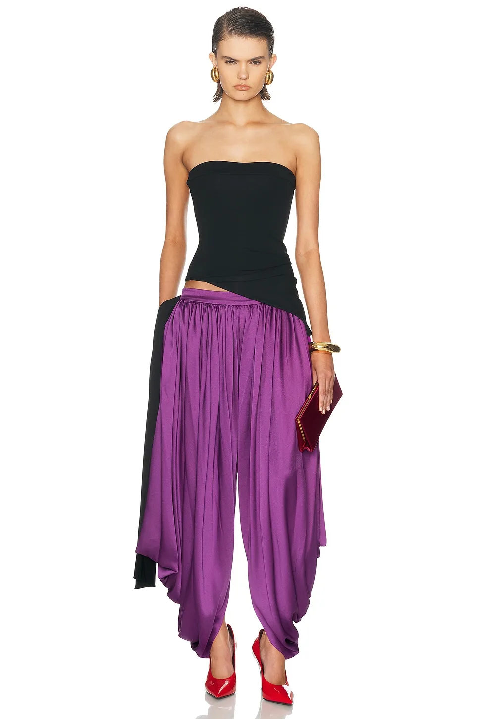 Bustier Jersey Wrap Top by Burc Akyol