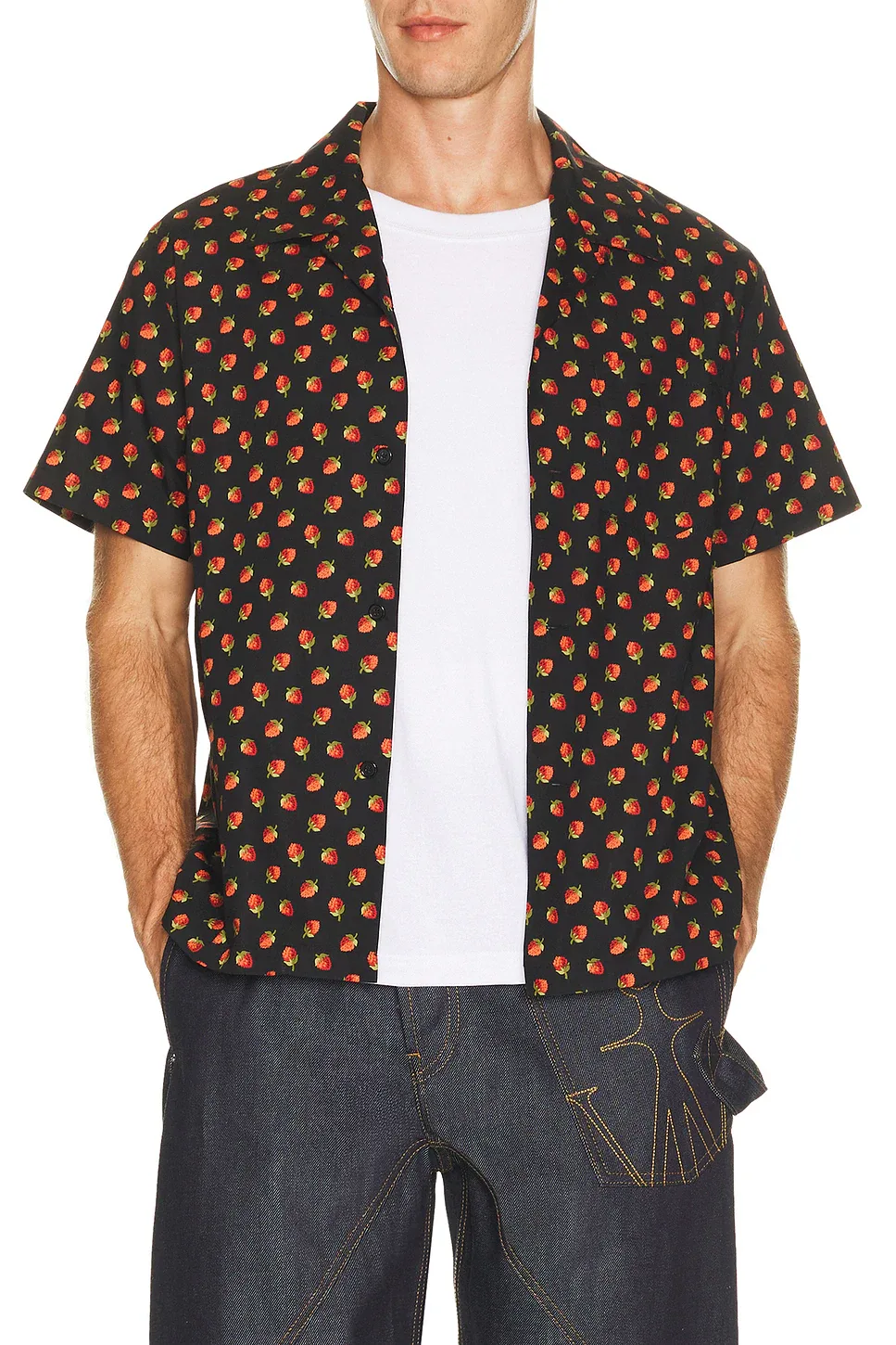 Short Sleeve Camp Collar Shirt by JW Anderson