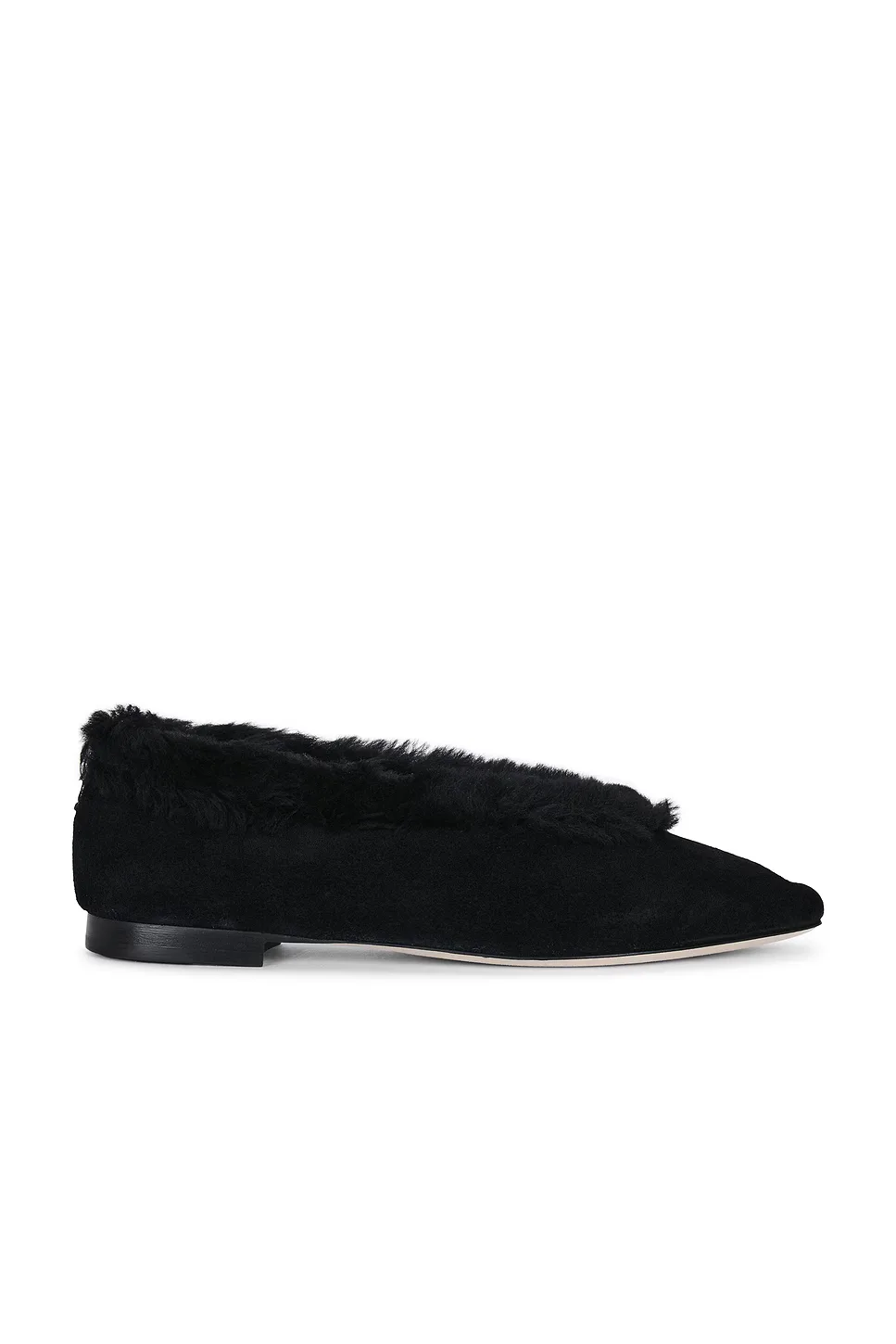 Suede Shearling Margot Flat by Jimmy Choo