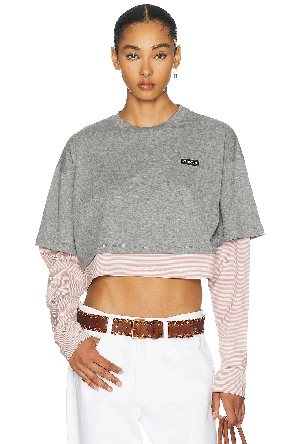 Jersey Top by Miu Miu