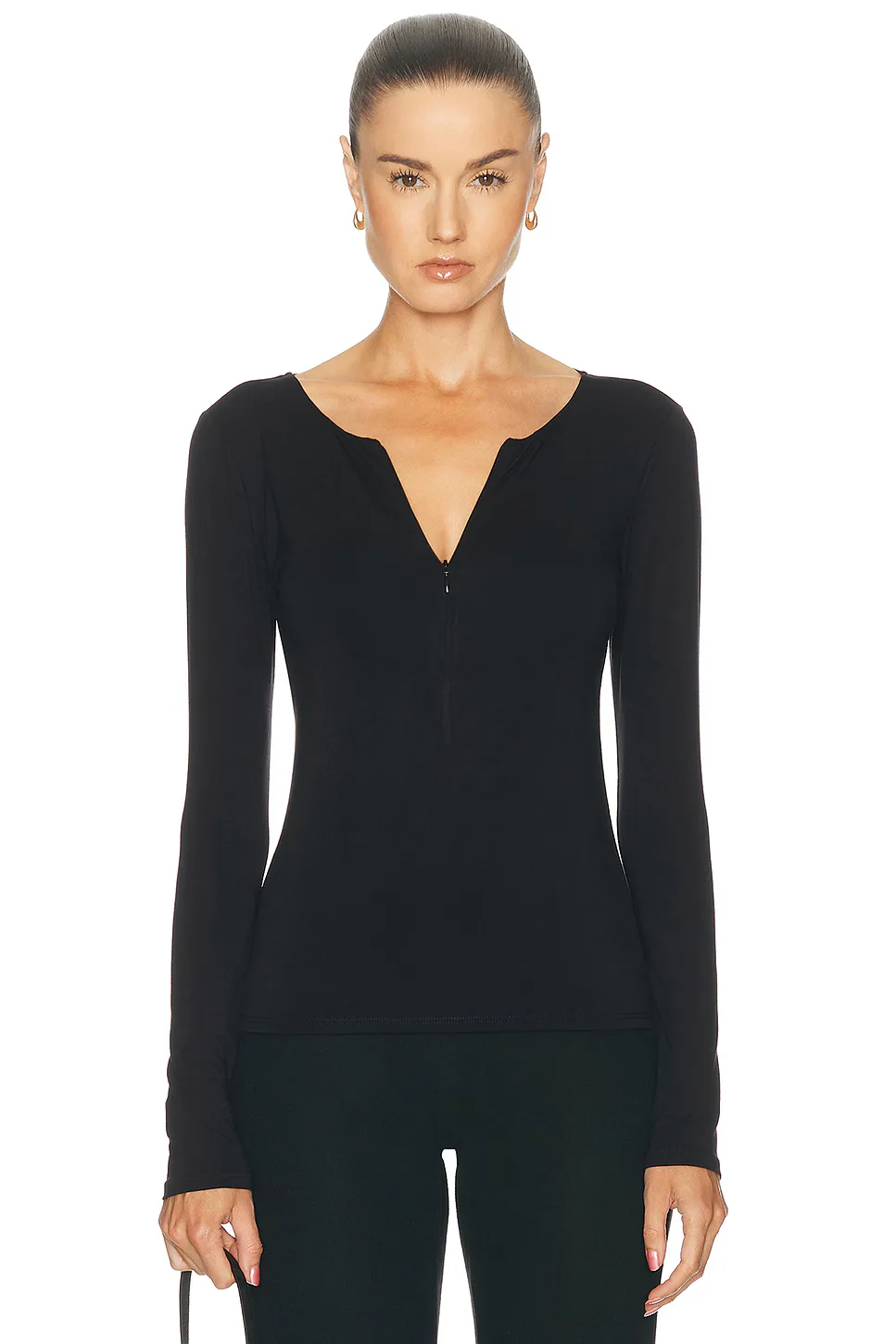 Half Zip Long Sleeve Top by Kye