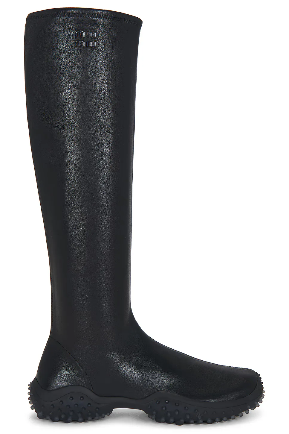 Nappa Stretch Bubble Boot by Miu Miu