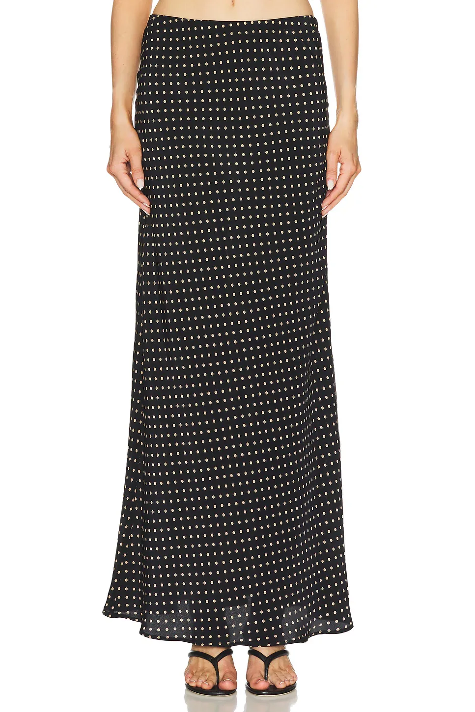 Bias Silk Maxi Skirt by Sprwmn