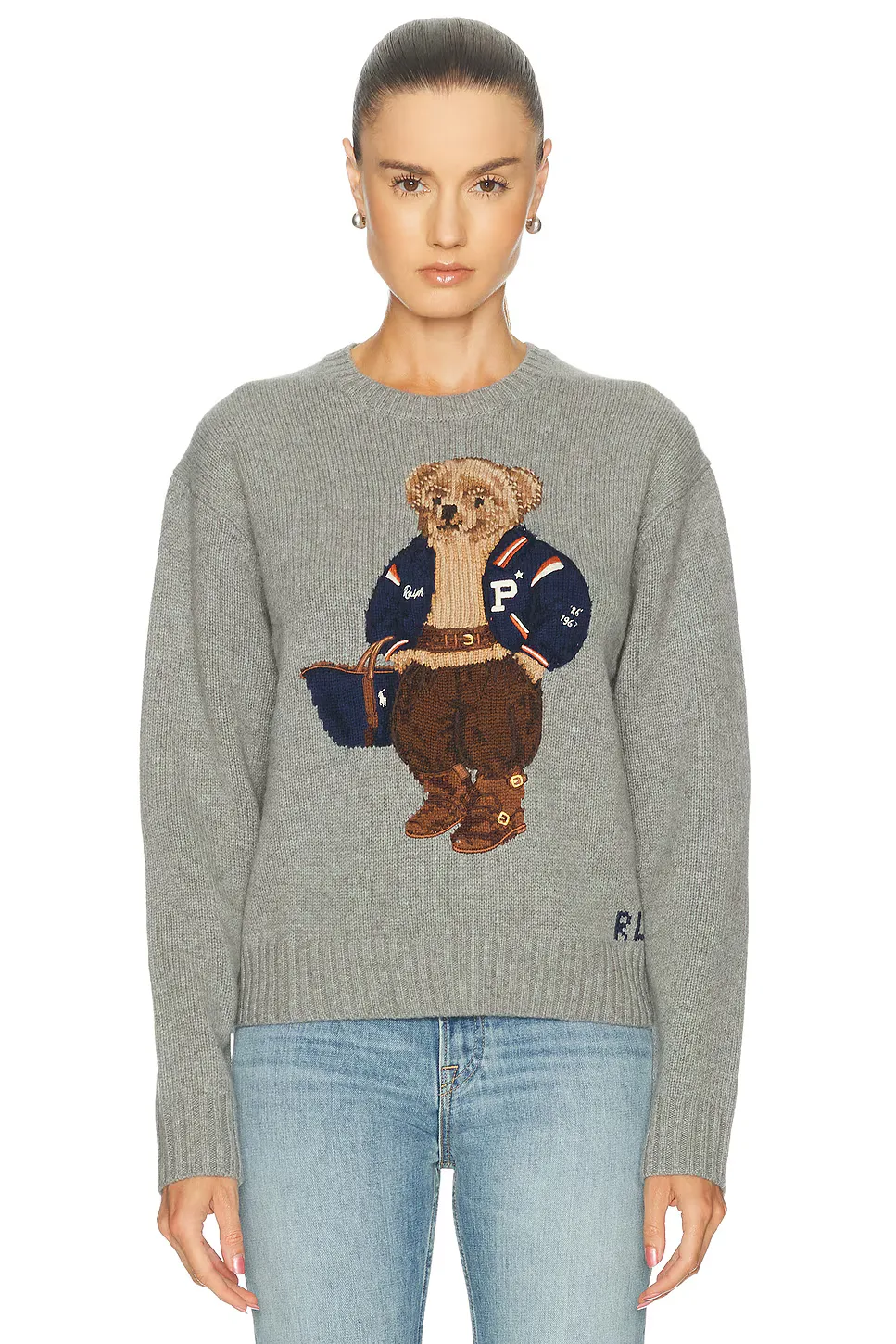 Bear Crewneck Long Sleeve Sweater by Polo Ralph Lauren
