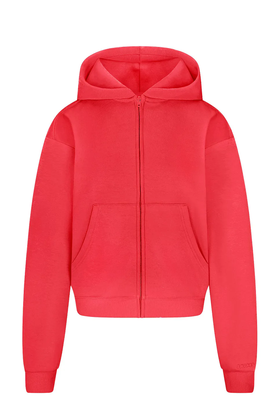 Cotton Fleece Classic Zip Up Hoodie by Skims