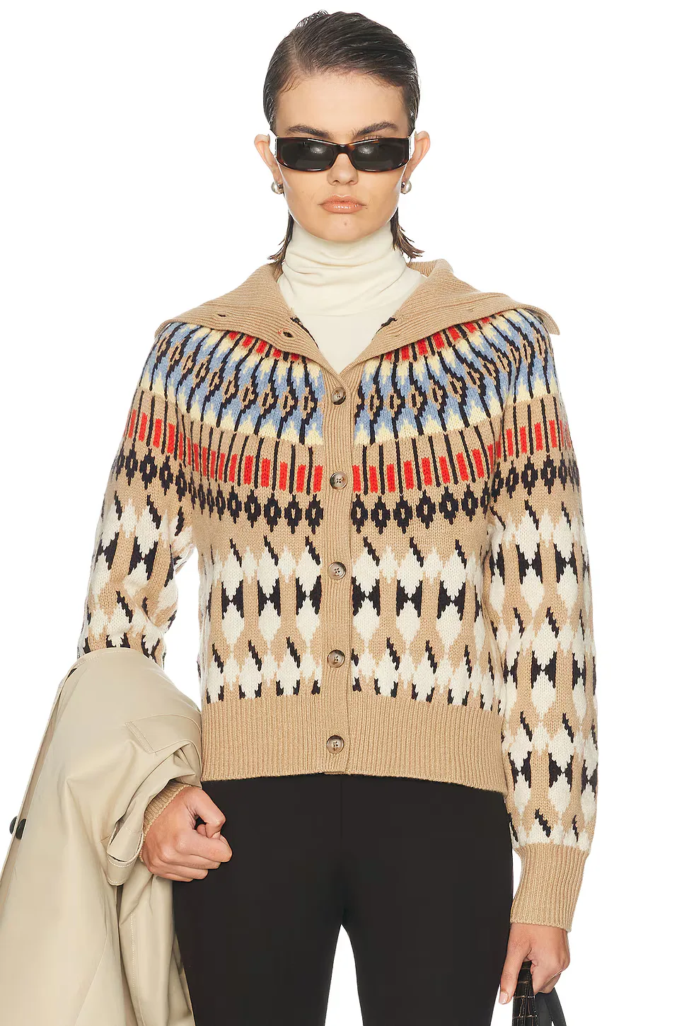 Turtleneck Cardigan by Polo Ralph Lauren