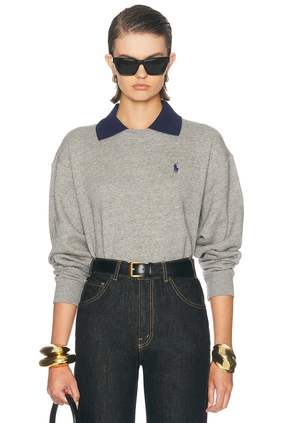 Arctic Fleece Long Sleeve Collared Sweatshirt by Polo Ralph Lauren