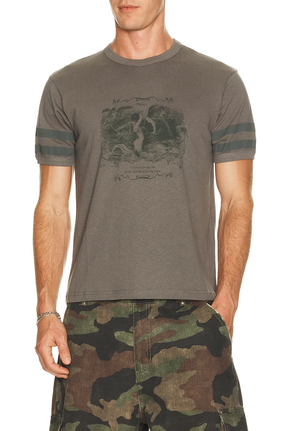 Mermaid Ringer Tee Shirt by Palmes