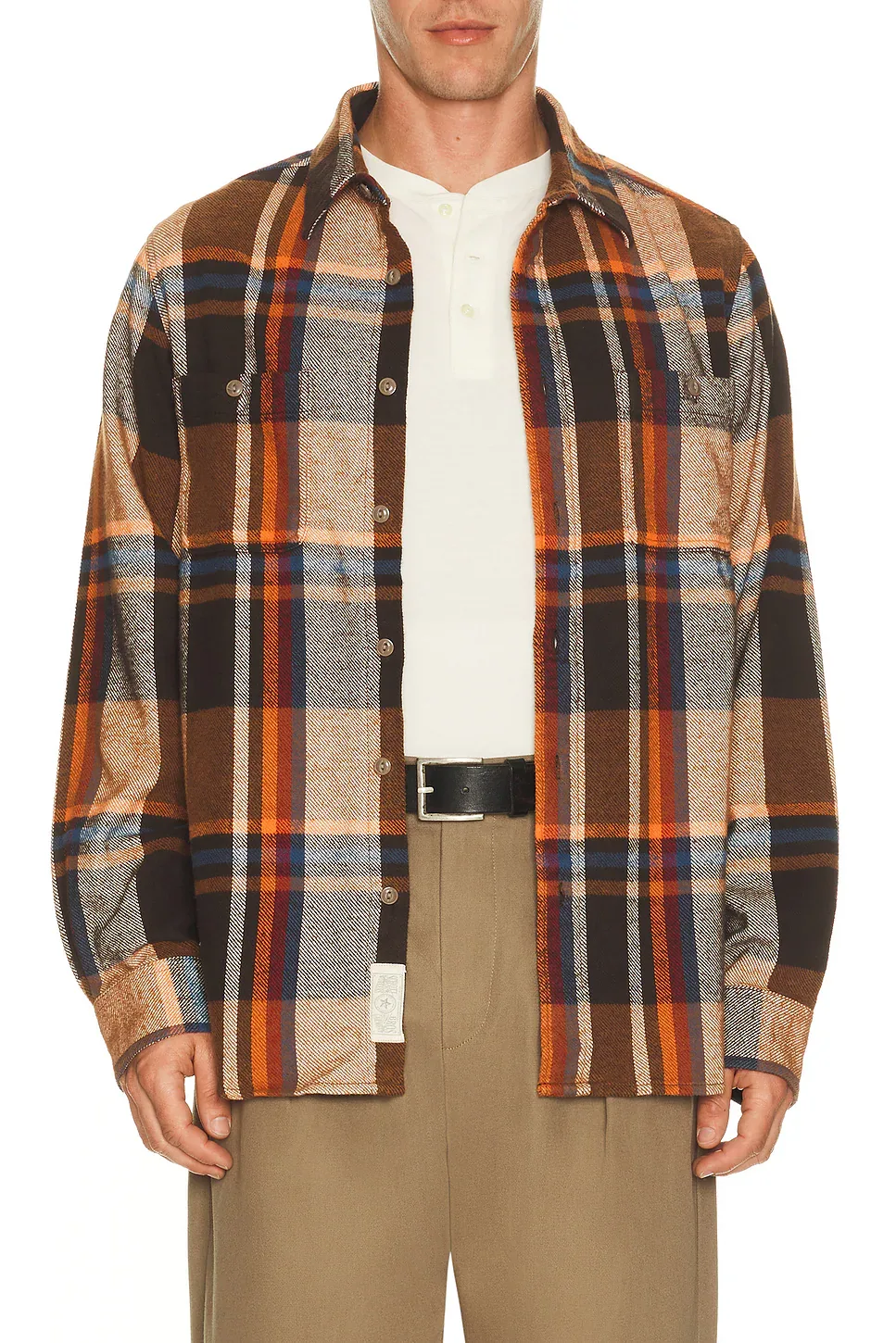 Heavy Flannel Work Shirt by Schott