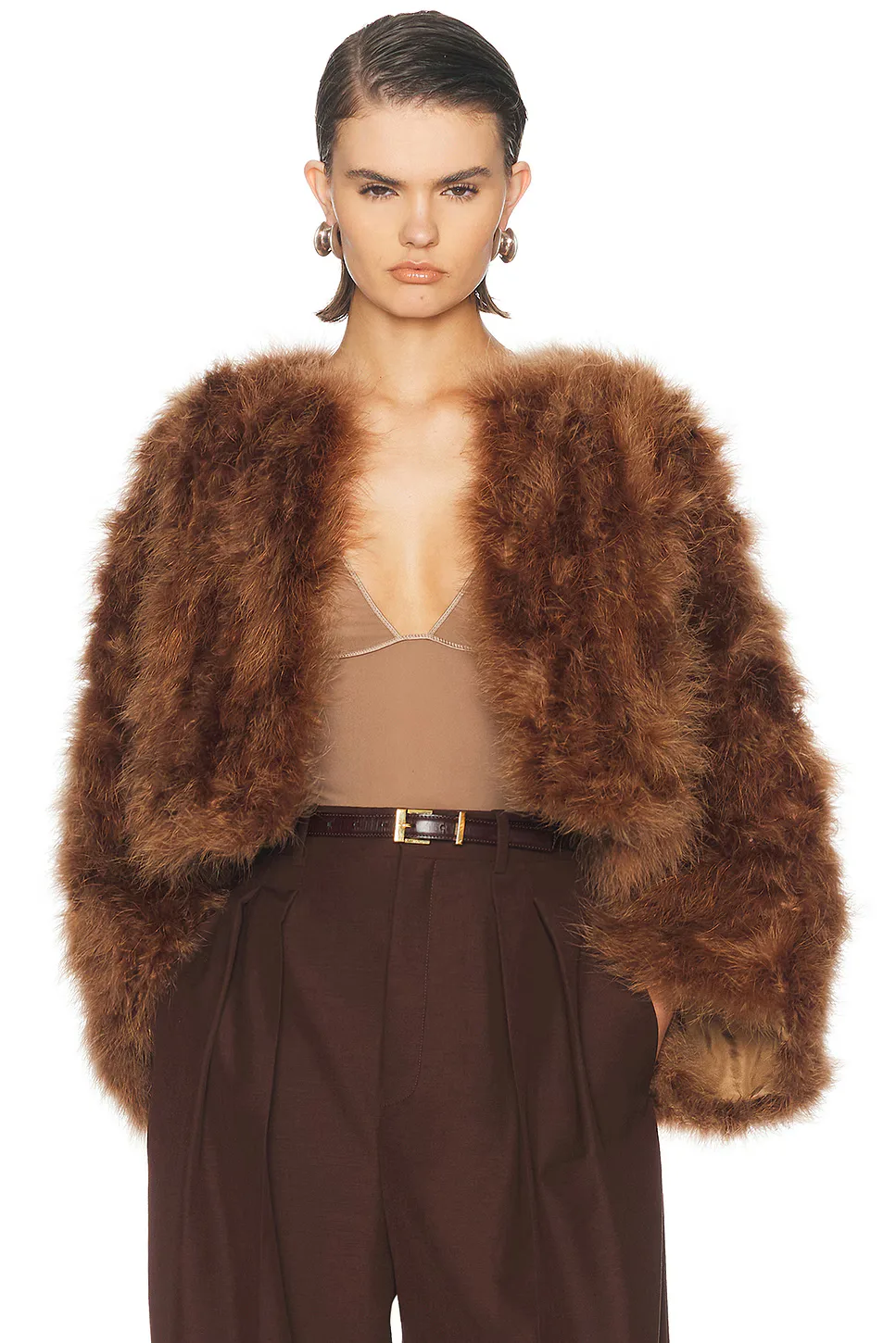 Feather Cape by Yves Salomon