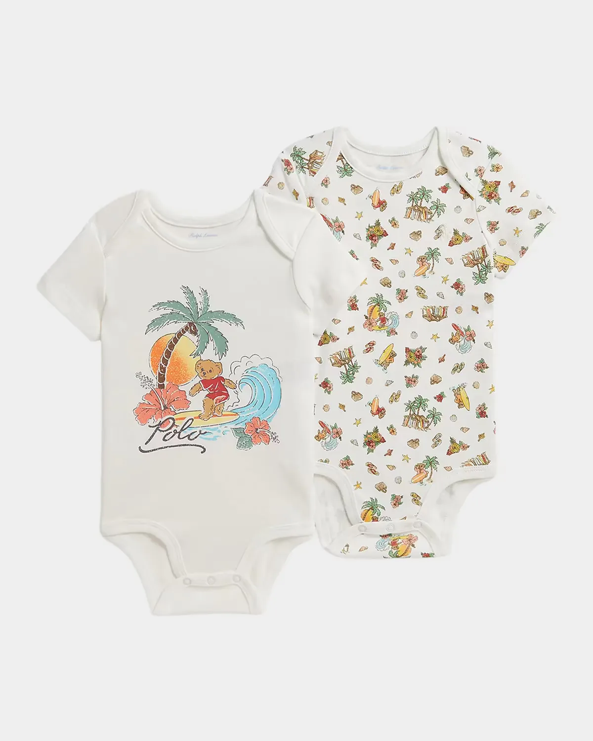 Surfing Polo Bear Bodysuit Set by Ralph Lauren