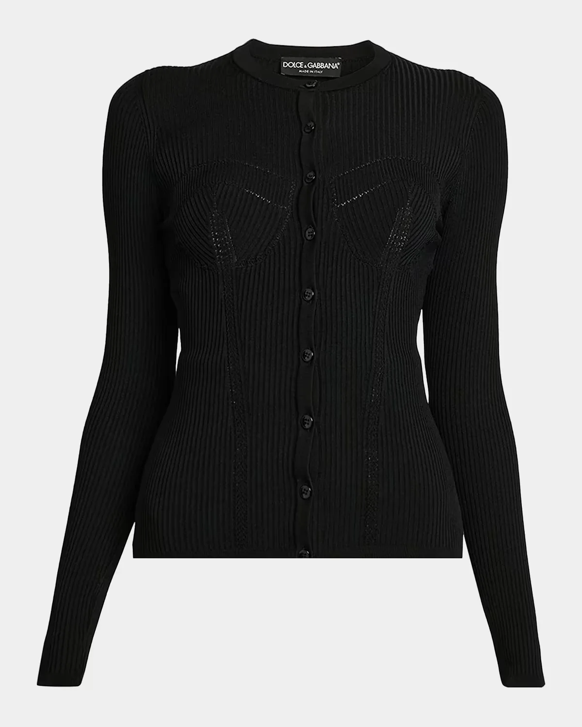Molded Rib-Knit Cardigan by Dolce & Gabbana