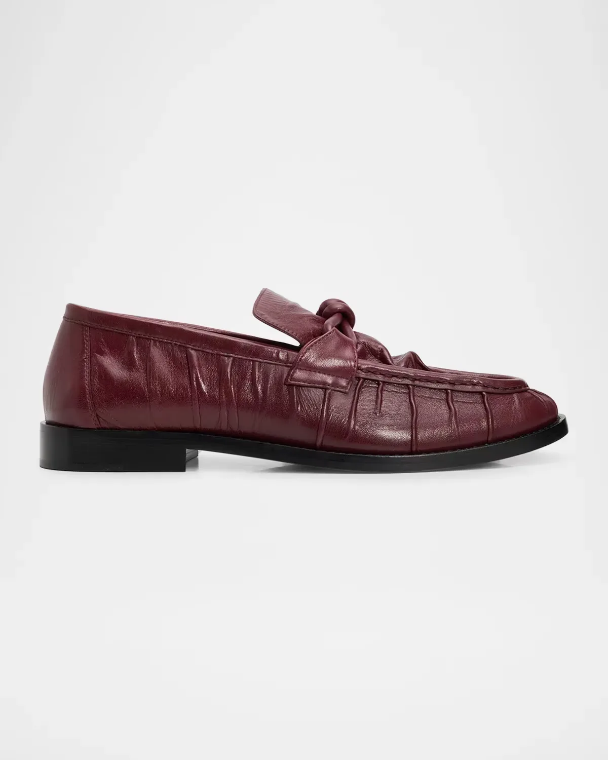 Astaire Leather Knot Loafers by Bottega Veneta