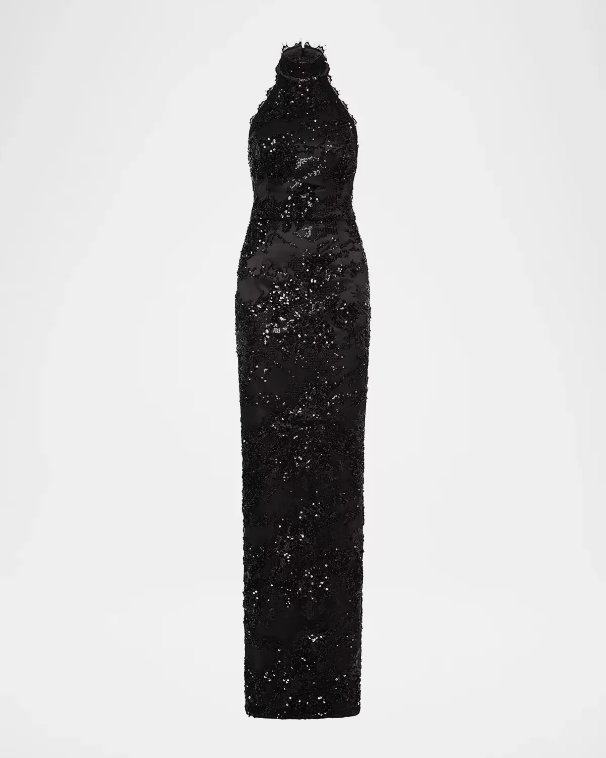 Beau Sequined Halterneck Gown