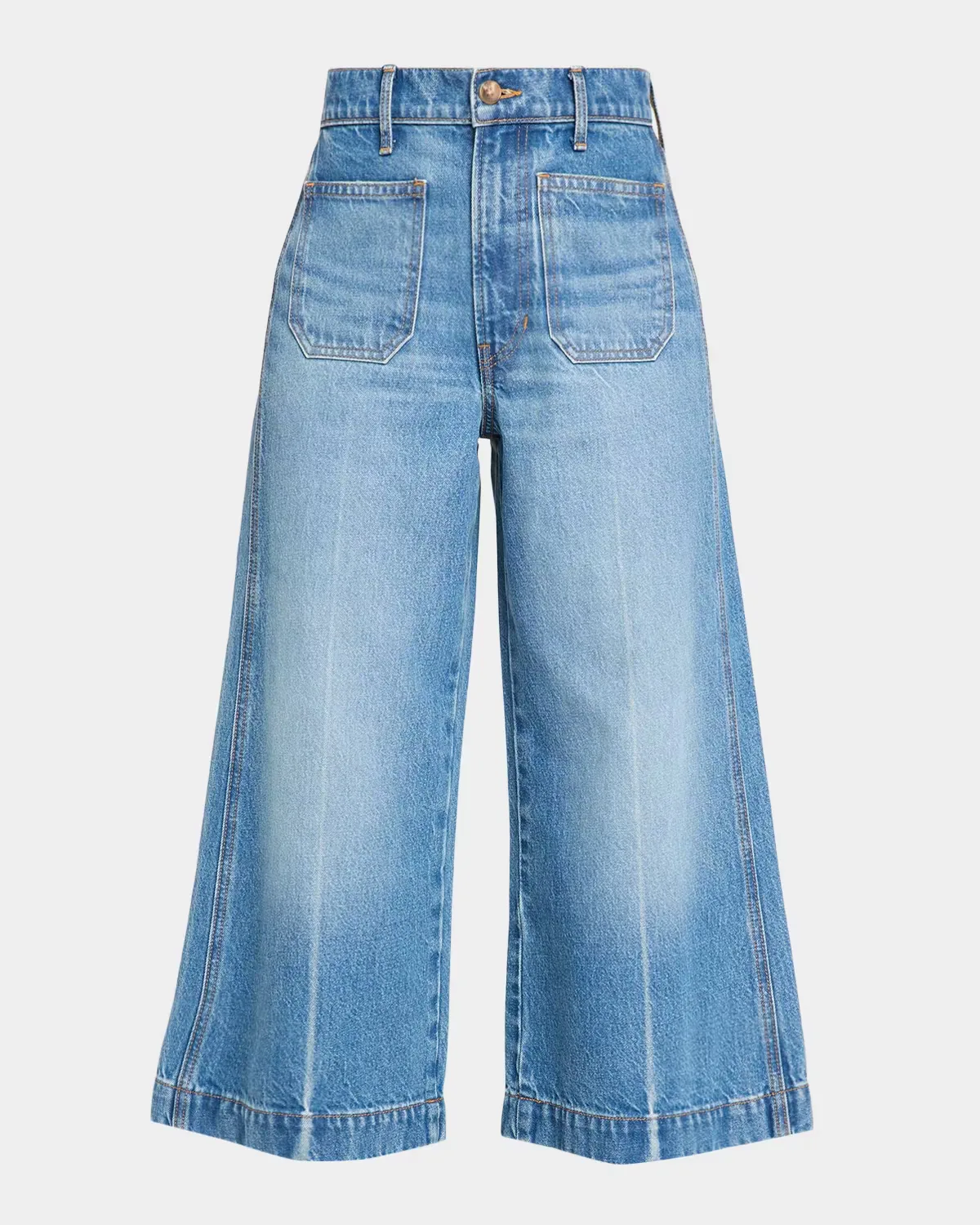 Marlowe High-Rise Wide-Leg Culottes by Veronica Beard