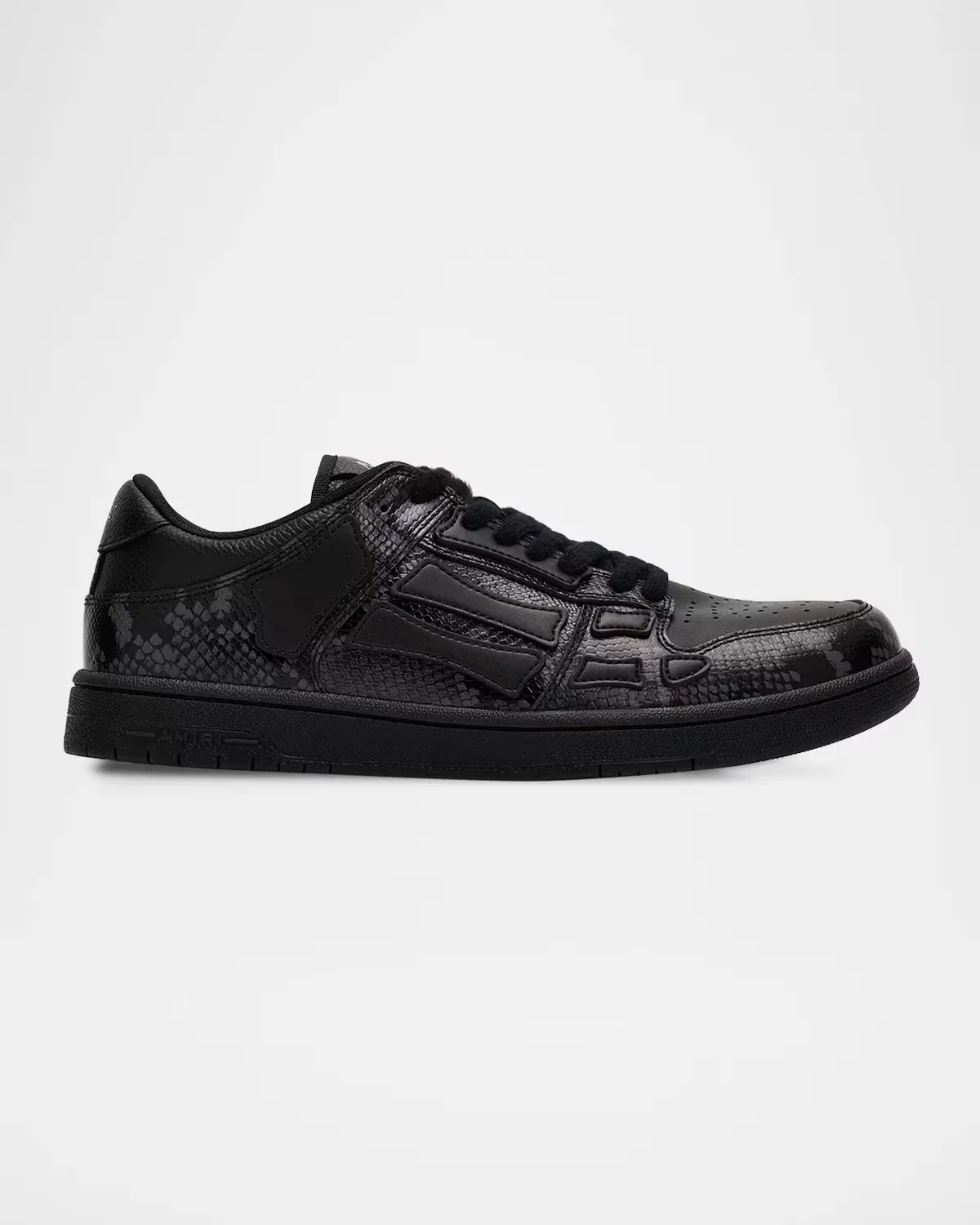 Printed Python Skel Low-Top Sneakers by AMIRI