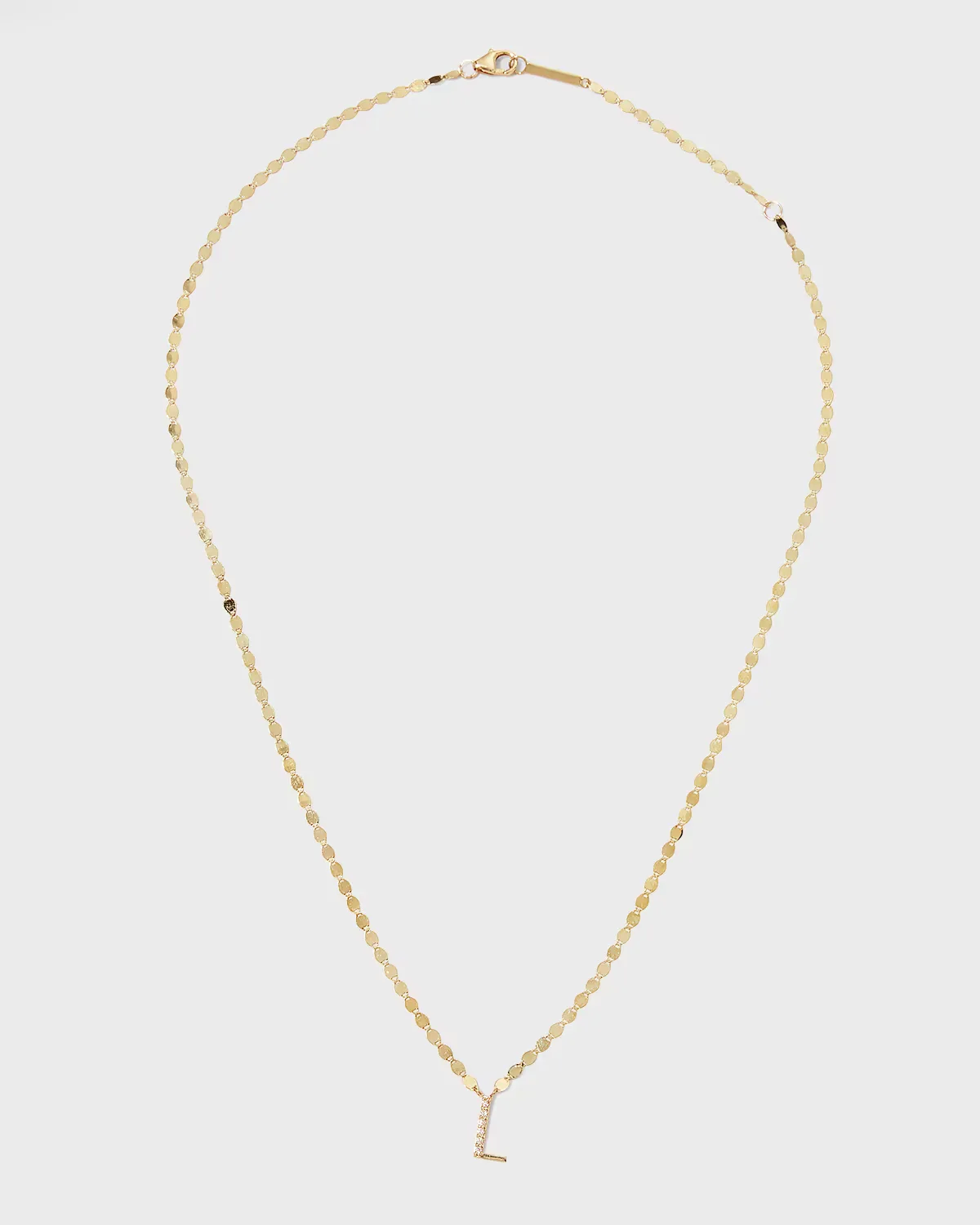 14K Gold Get Personal Initial Pendant Necklace with Diamonds by Lana
