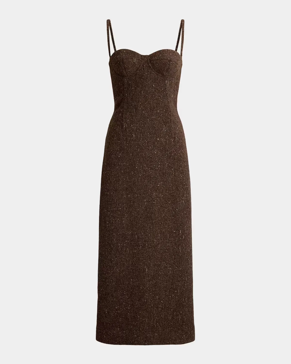 Jocey Wool-Blend Donegal Tweed Day Dress by Ralph Lauren