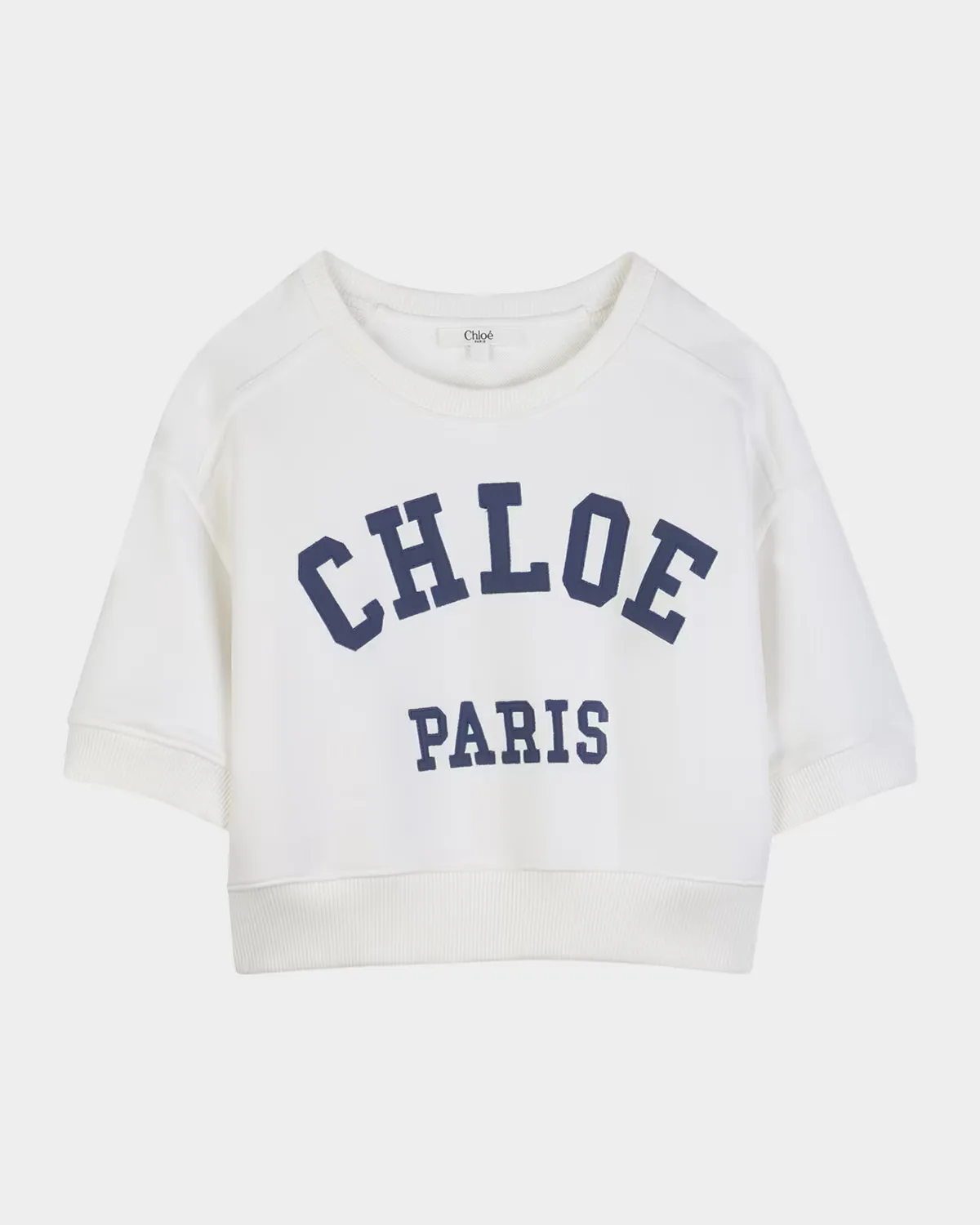 Logo-Print Cotton Sweatshirt by Chloé