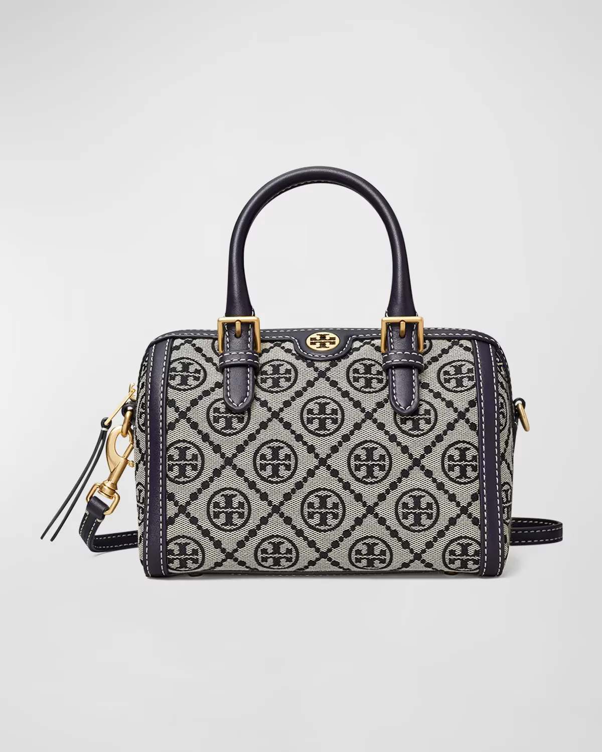 T Monogram Jacquard Mini Barrel Crossbody Bag by Tory Burch