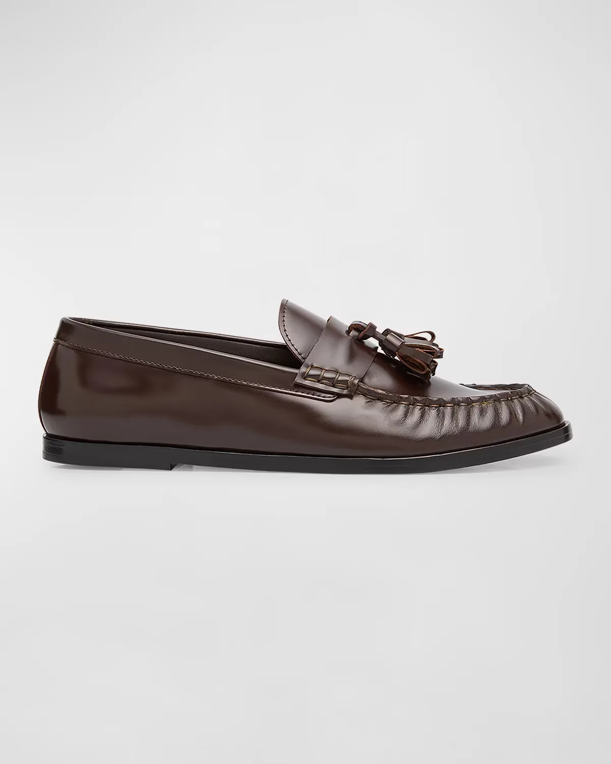 Calfskin Tassel Boyfriend Loafers by The Row