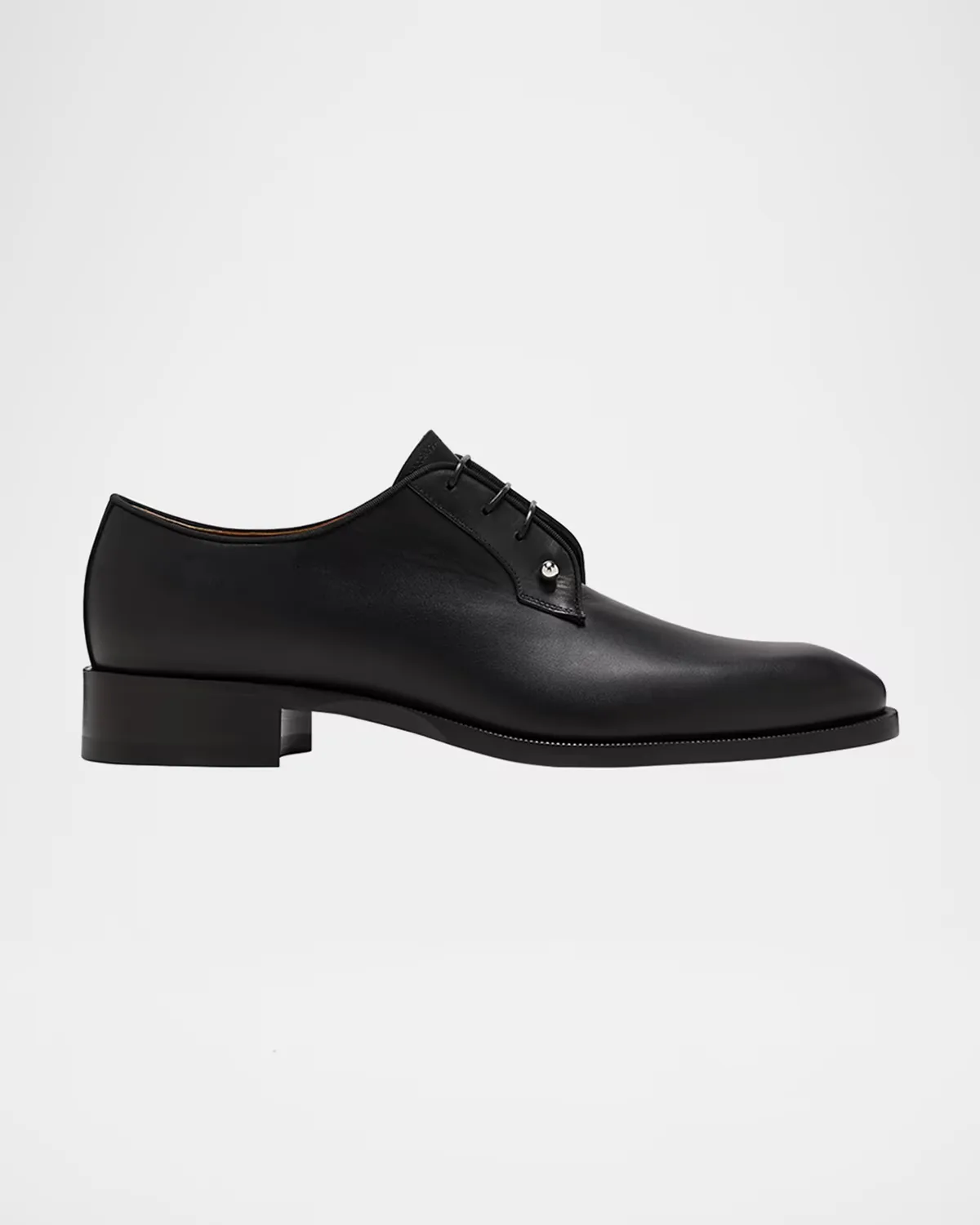 Chambeliss Collar-Pin Leather Derby Shoes by Christian Louboutin