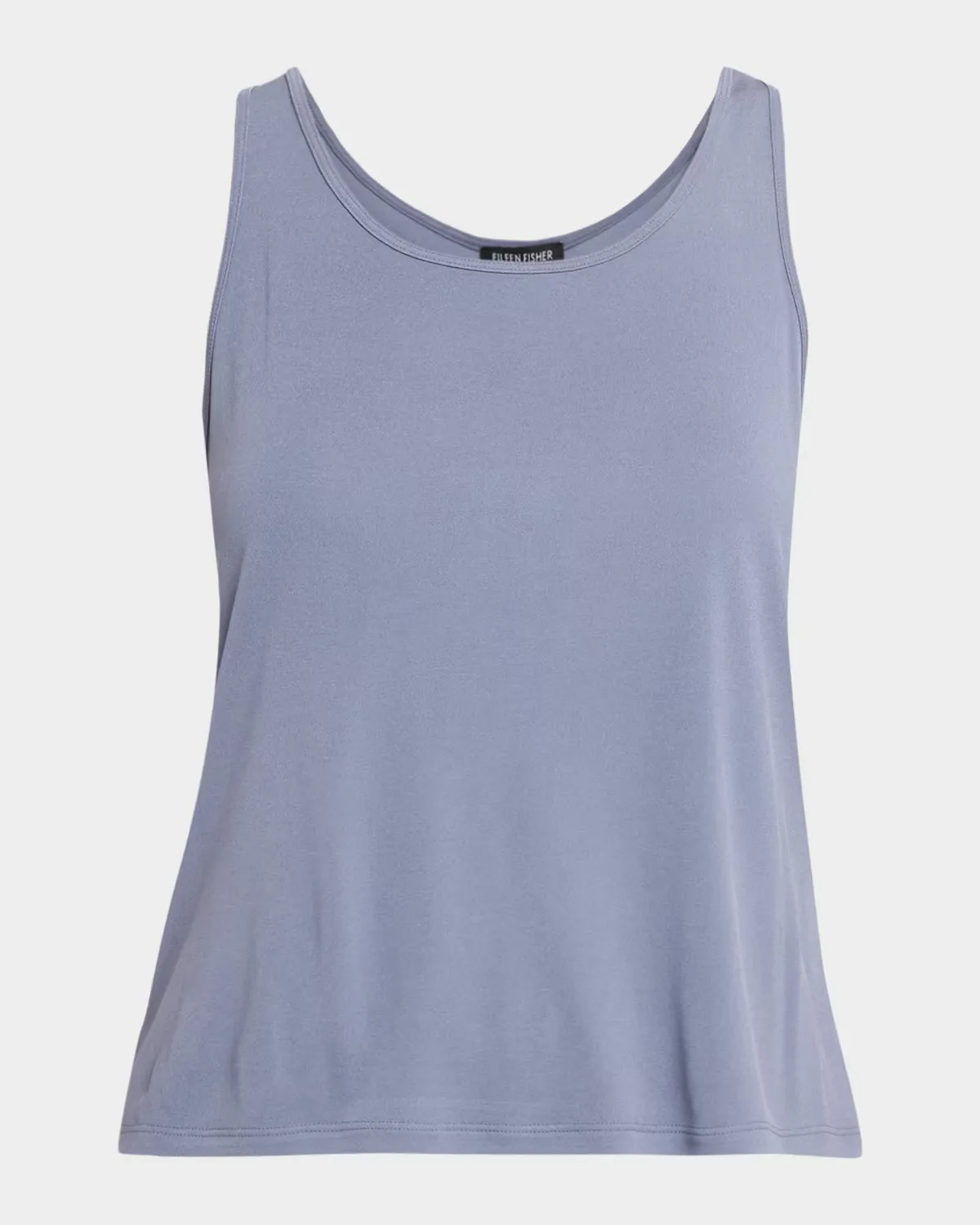 Scoop-Neck Silk Jersey Tank Top by Eileen Fisher