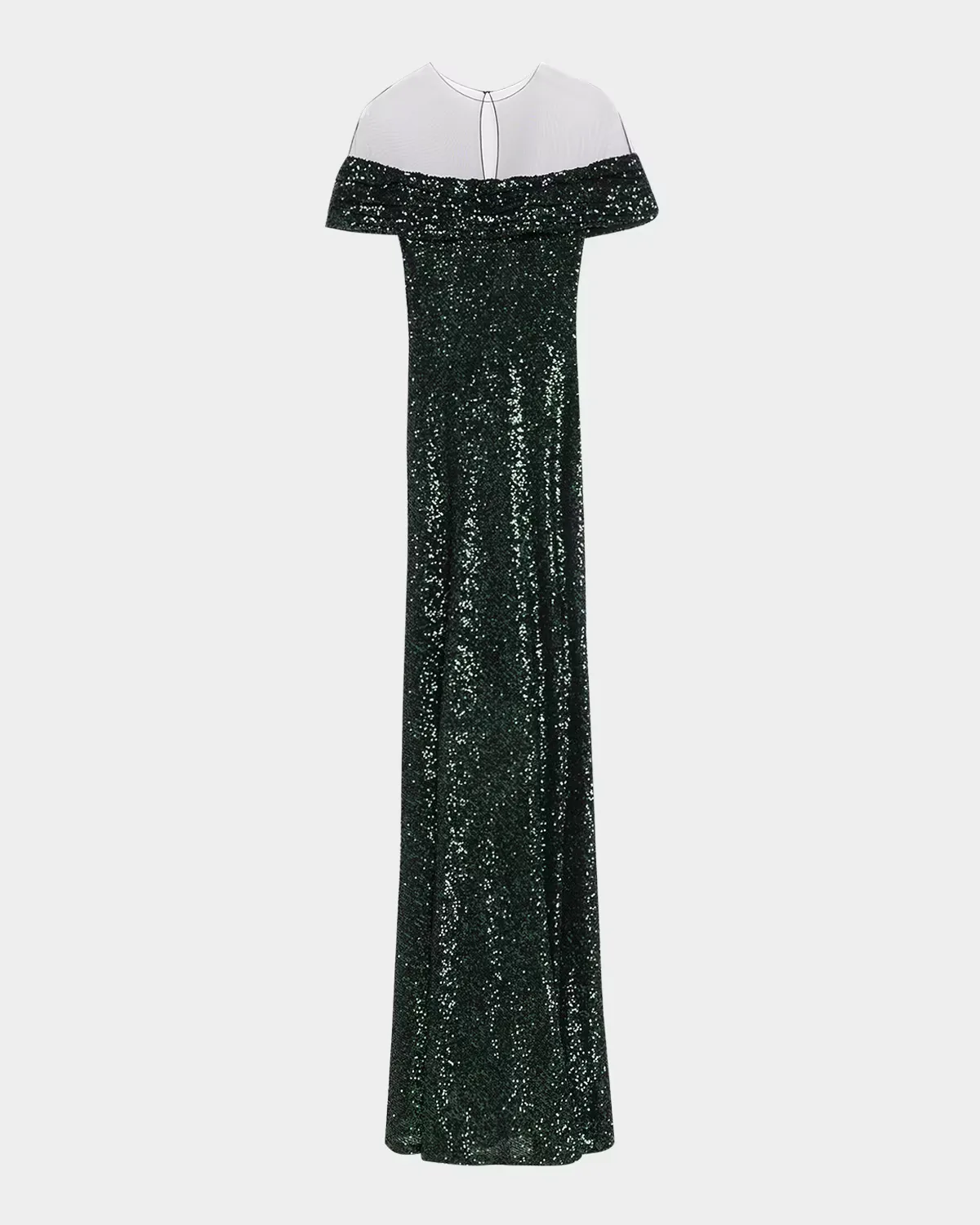 Off-The-Shoulder Sequined Illusion Gown by Naeem Khan