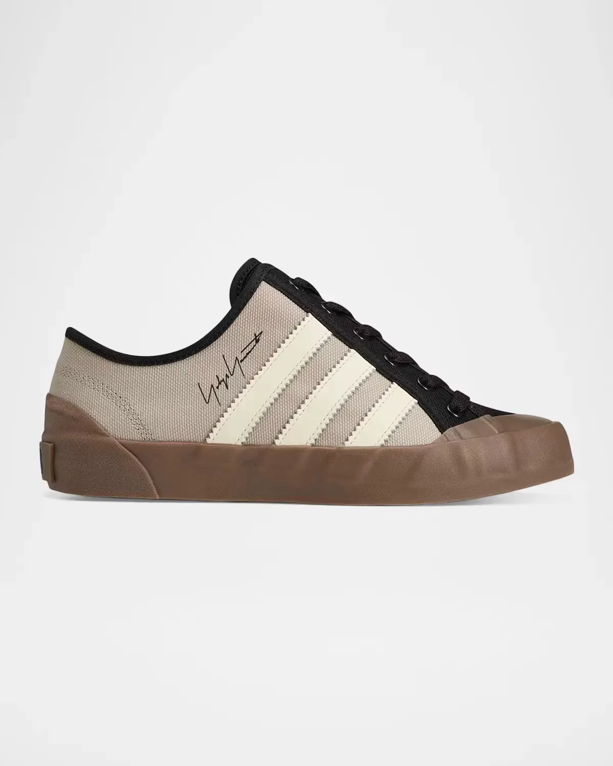 Adria Textile and Leather Low-Top Sneakers by Y-3