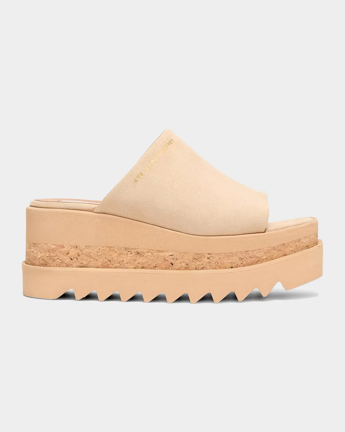 80mm Sneak-Elyse Vegan Suede Platform Sandals by Stella McCartney