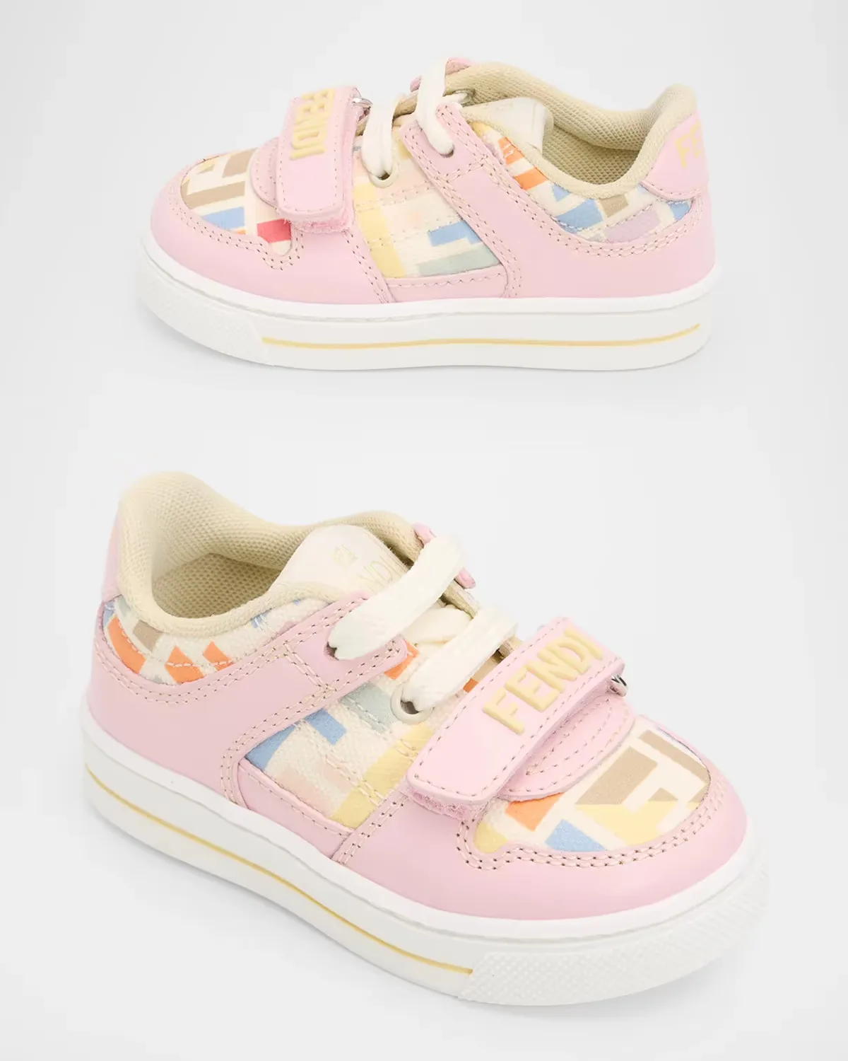FF Leather Low-Top Sneakers by FENDI
