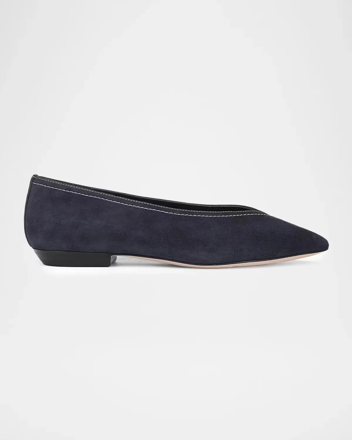 Bancroft Suede Ballerina Flats by Veronica Beard